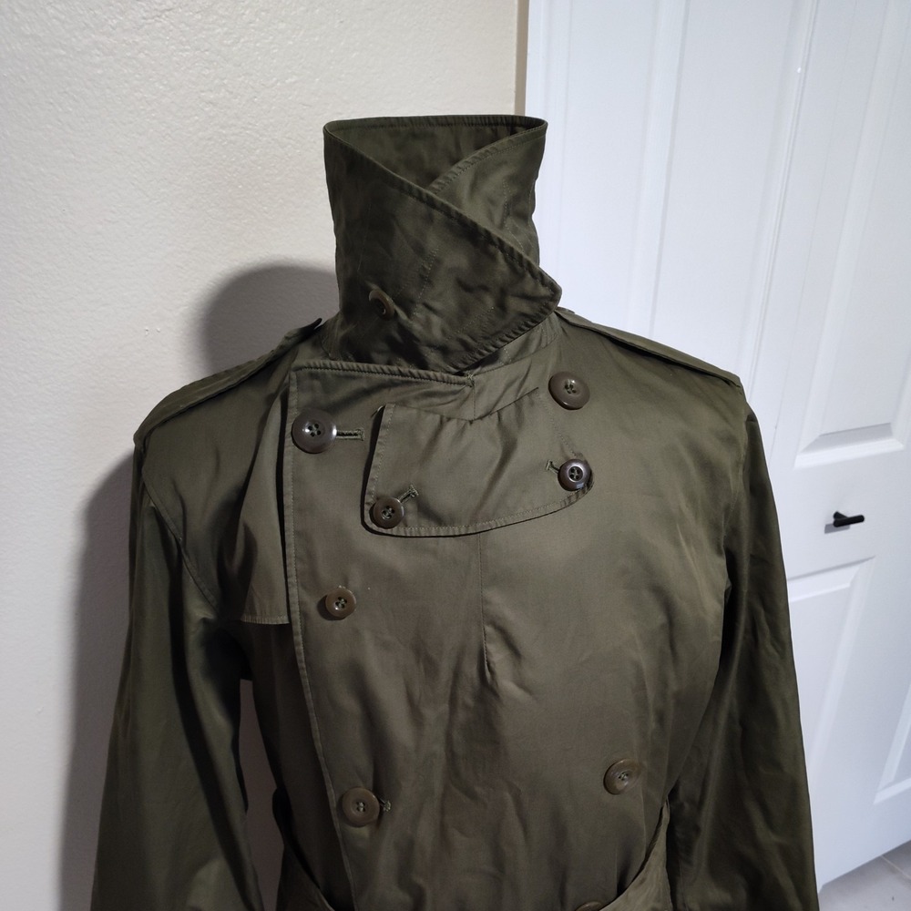 1940's US Army Trenchcoat WW2, Officer's O'coat Field, 38R, Great Shape! W Belt - Picture 2 of 16